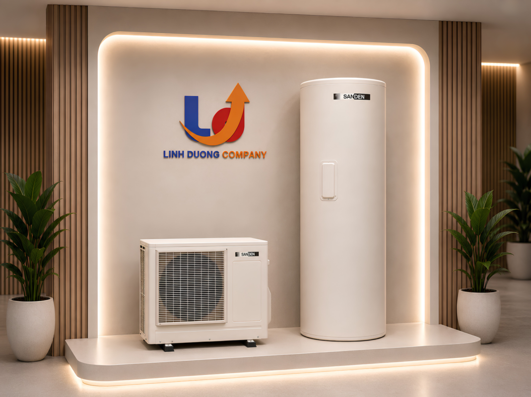 Máy nước nóng trung tâm Heat Pump SANDEN Nhật Bản