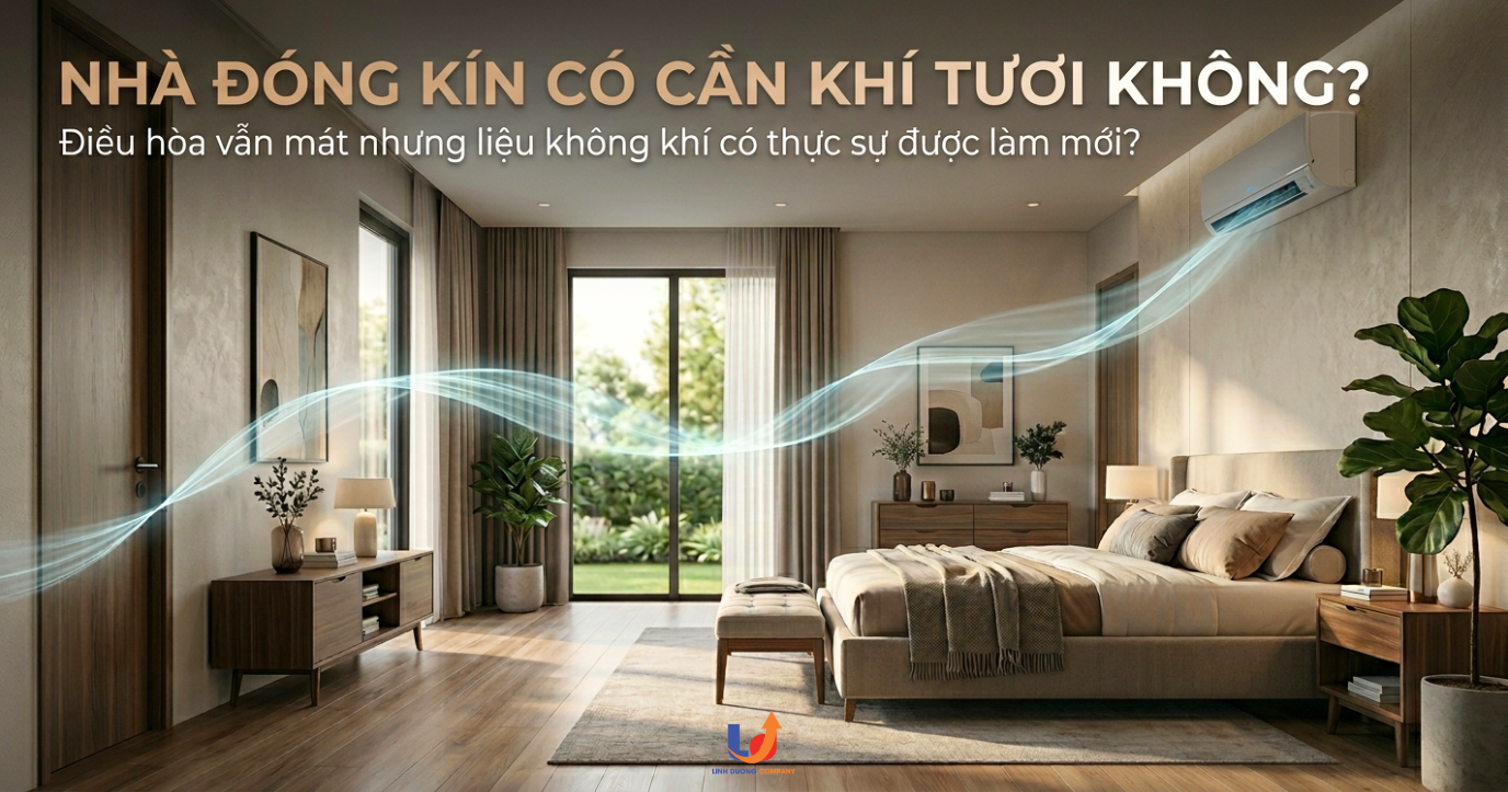 Nhà Đóng Kín Có Cần Hệ Thống Khí Tươi Không? Những Điều Gia Chủ Nên Biết